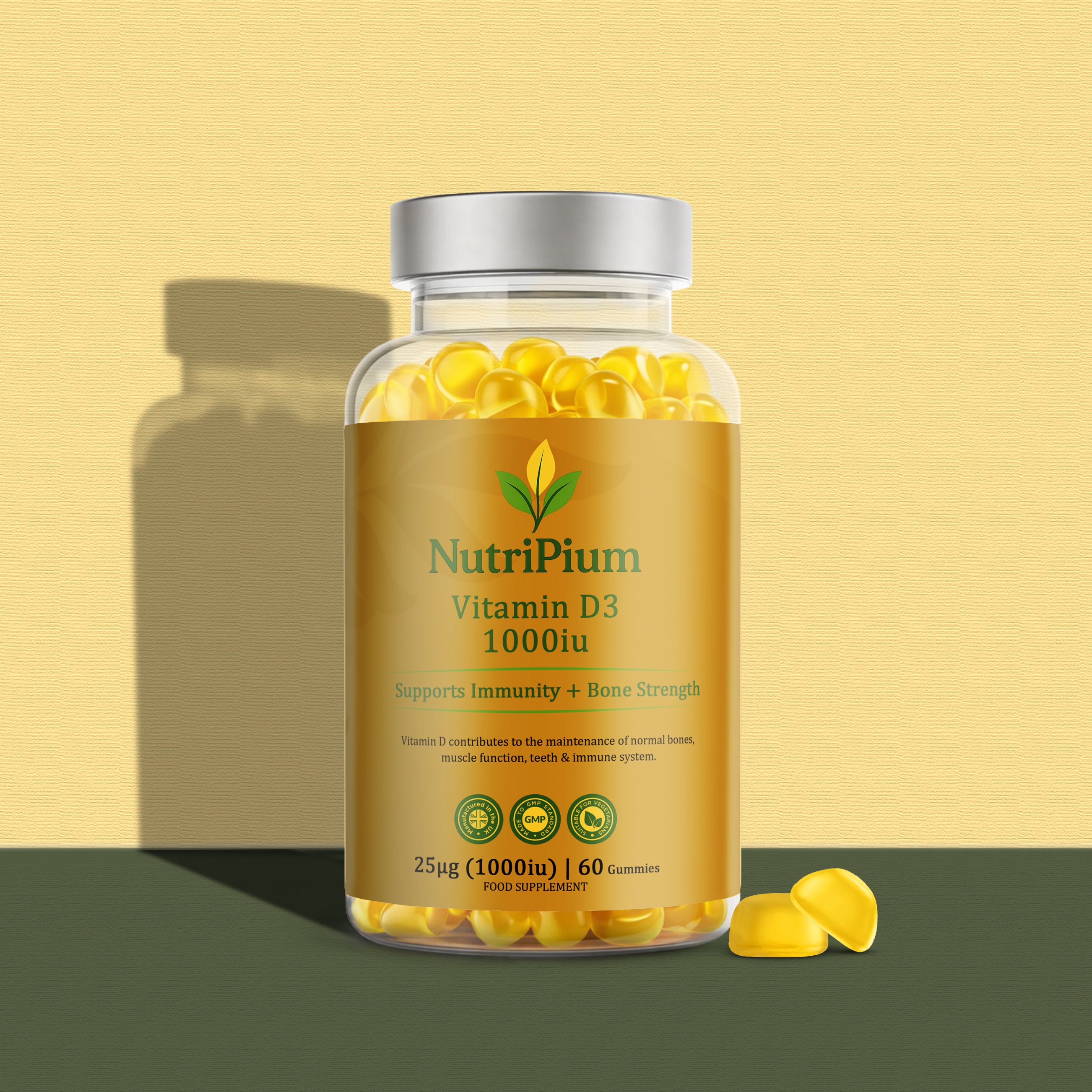 NutriPium™ Vitamin D3 1000iu Gummies